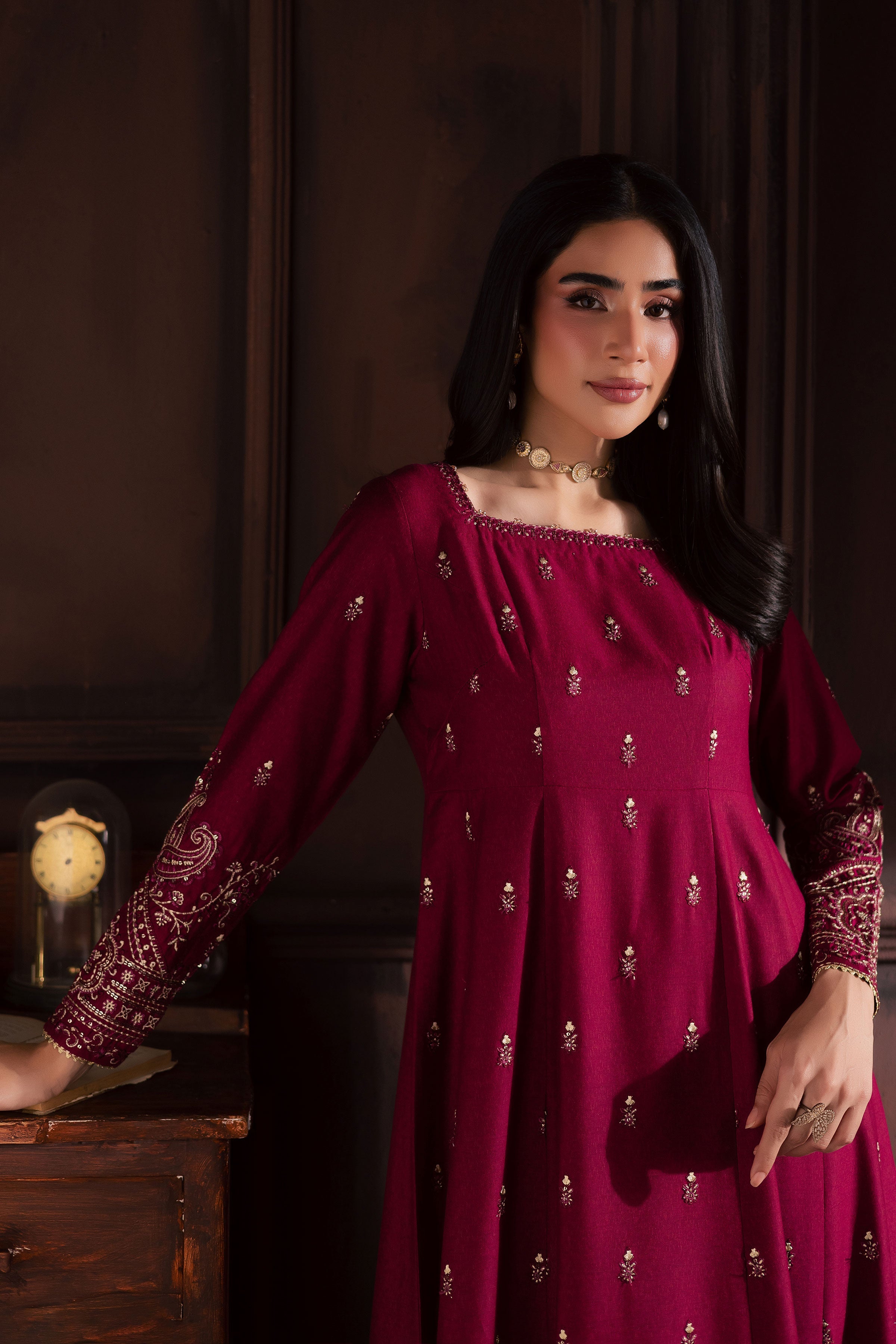 Baneen 2Pc- Embroidered Dress
