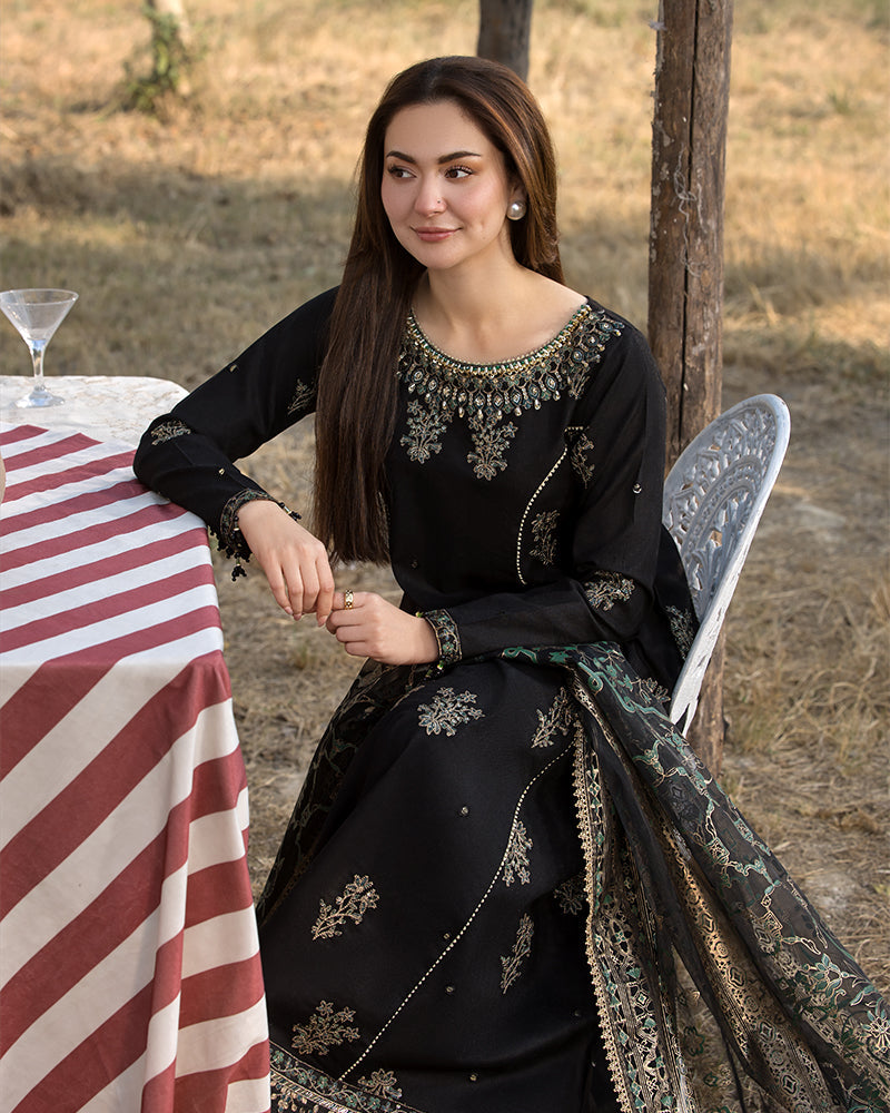 Alaya 3Pc- Embroidered dress