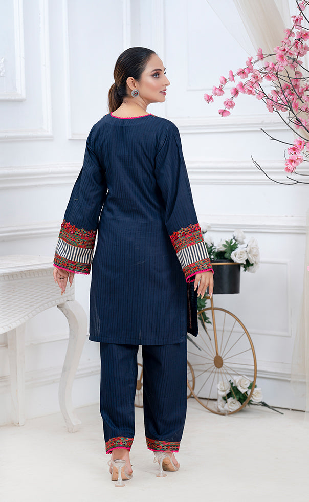 2PC EMBROIDERED SUIT