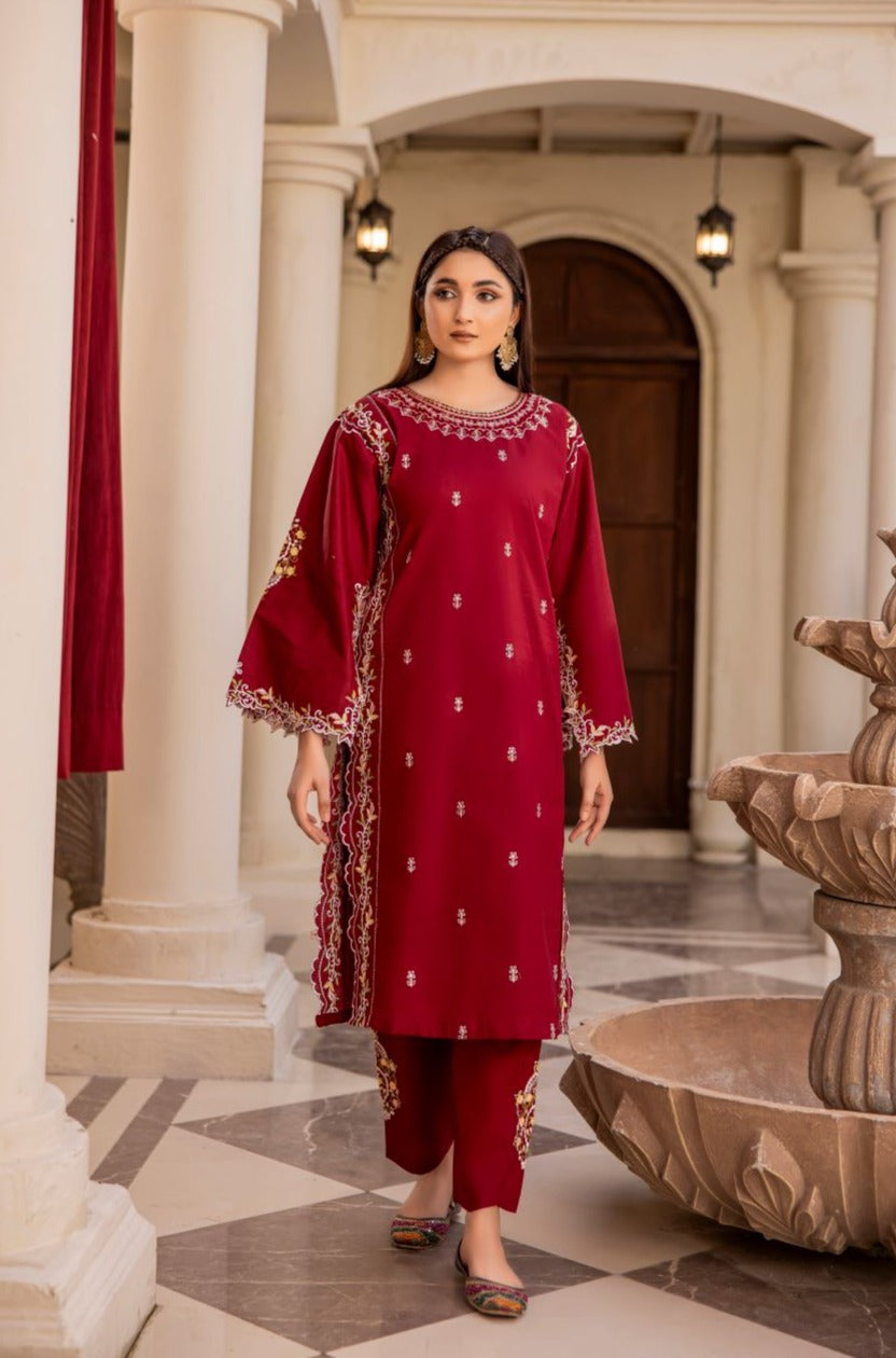 WINTER - BEST SELLING - RUBE ROSE - 2PC EMBROIDERED SUIT