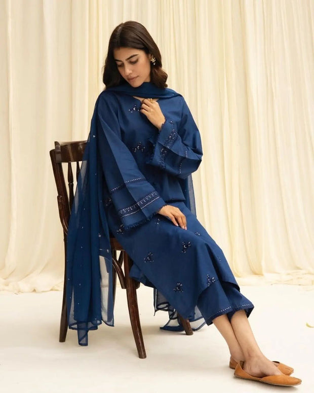 Best Selling - Celestial - 3 PC Embroidered Suit