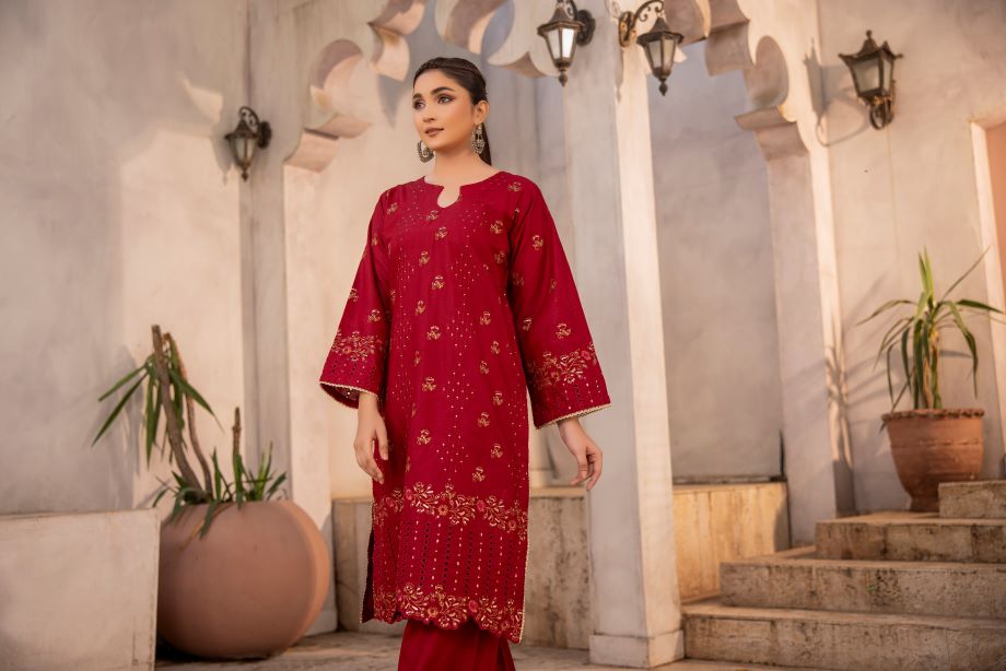 Best Selling - Ruby 3Pc - Embroidered Dress