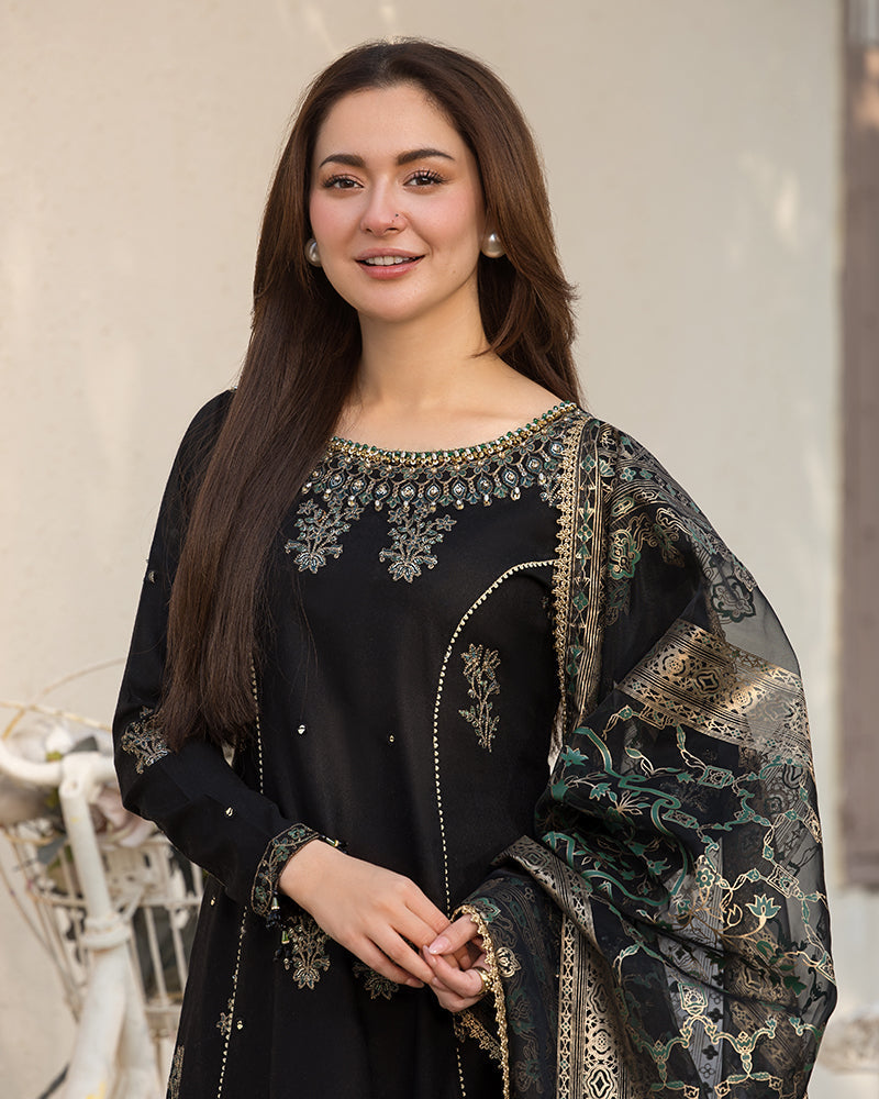 Alaya 3Pc- Embroidered dress