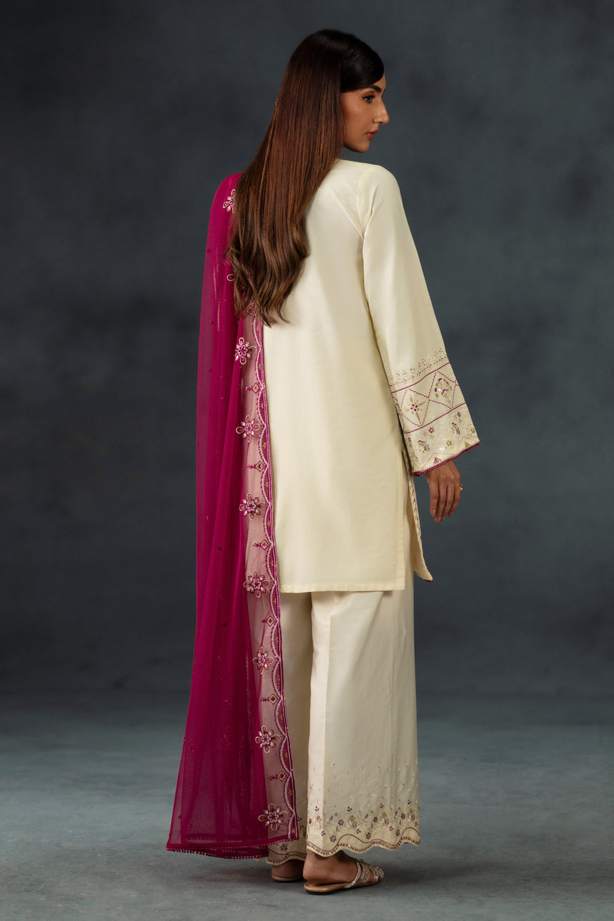 IZZA 3 PC EMBROIDERED DRESS