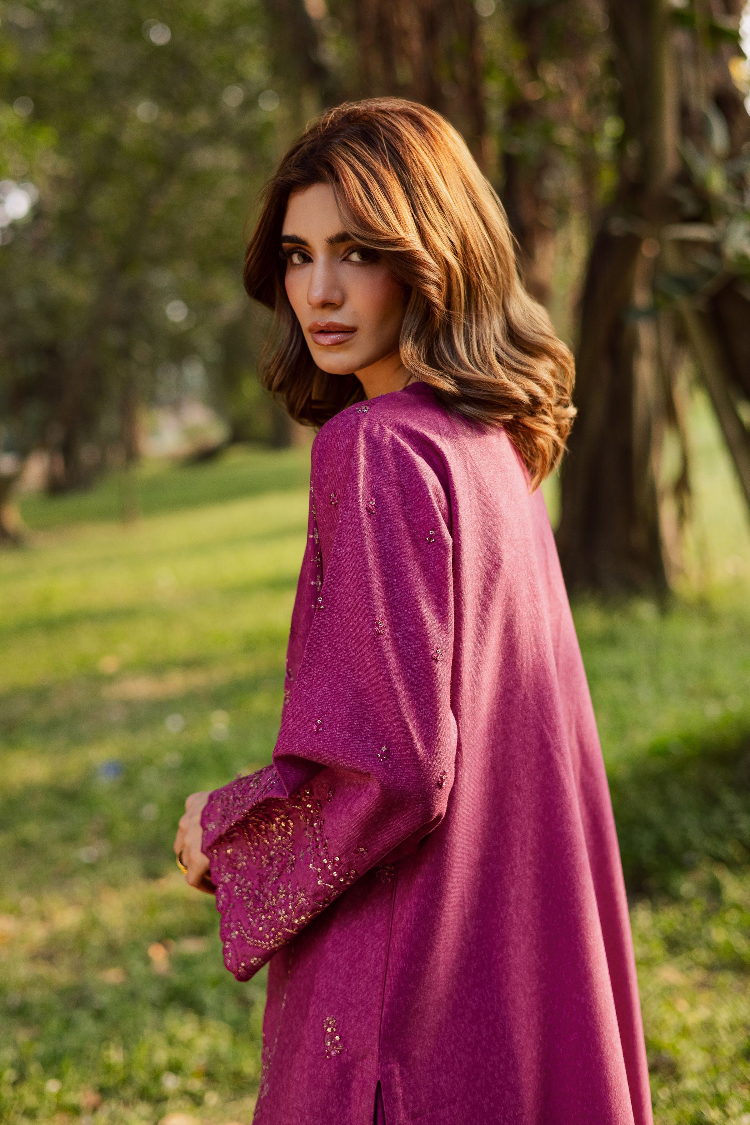 Eyter 2Pc- Embroidered Dress