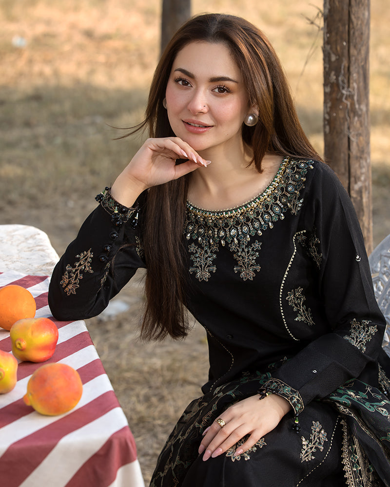 Alaya 3Pc- Embroidered dress