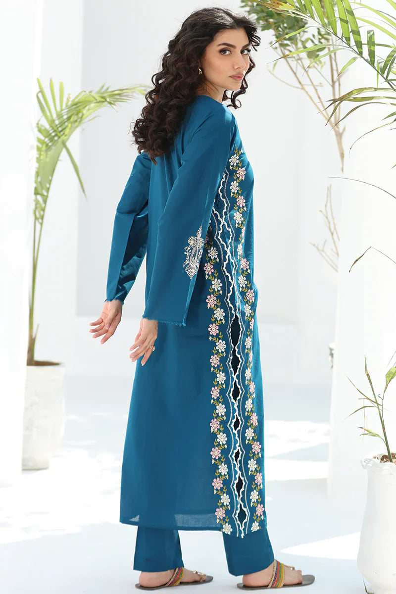 WINTER - Best Selling - Blue Apes 2Pc Embroidered Suit