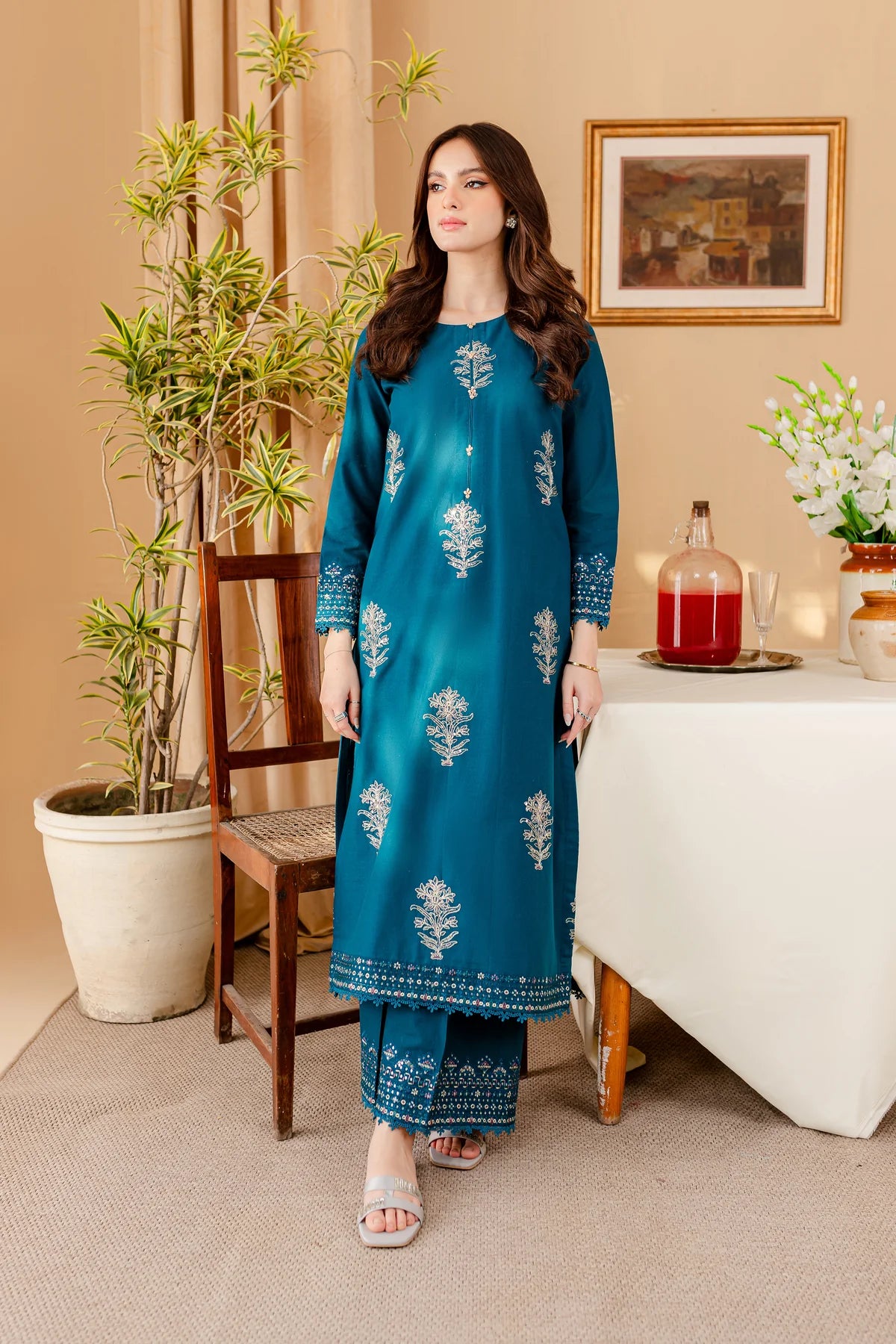 Melvin 2Pc - Embroidered Dress