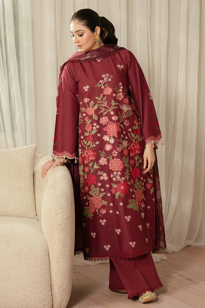 WINTER - Best Selling - Ruby Maze 3Pc Embroidered Suit