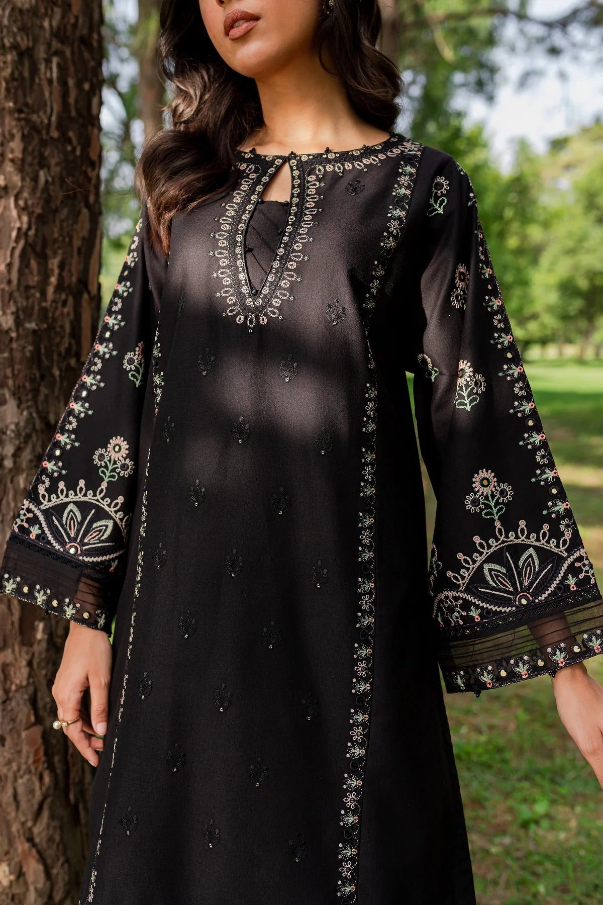 SMOKY 2PC - EMBROIDERED DRESS