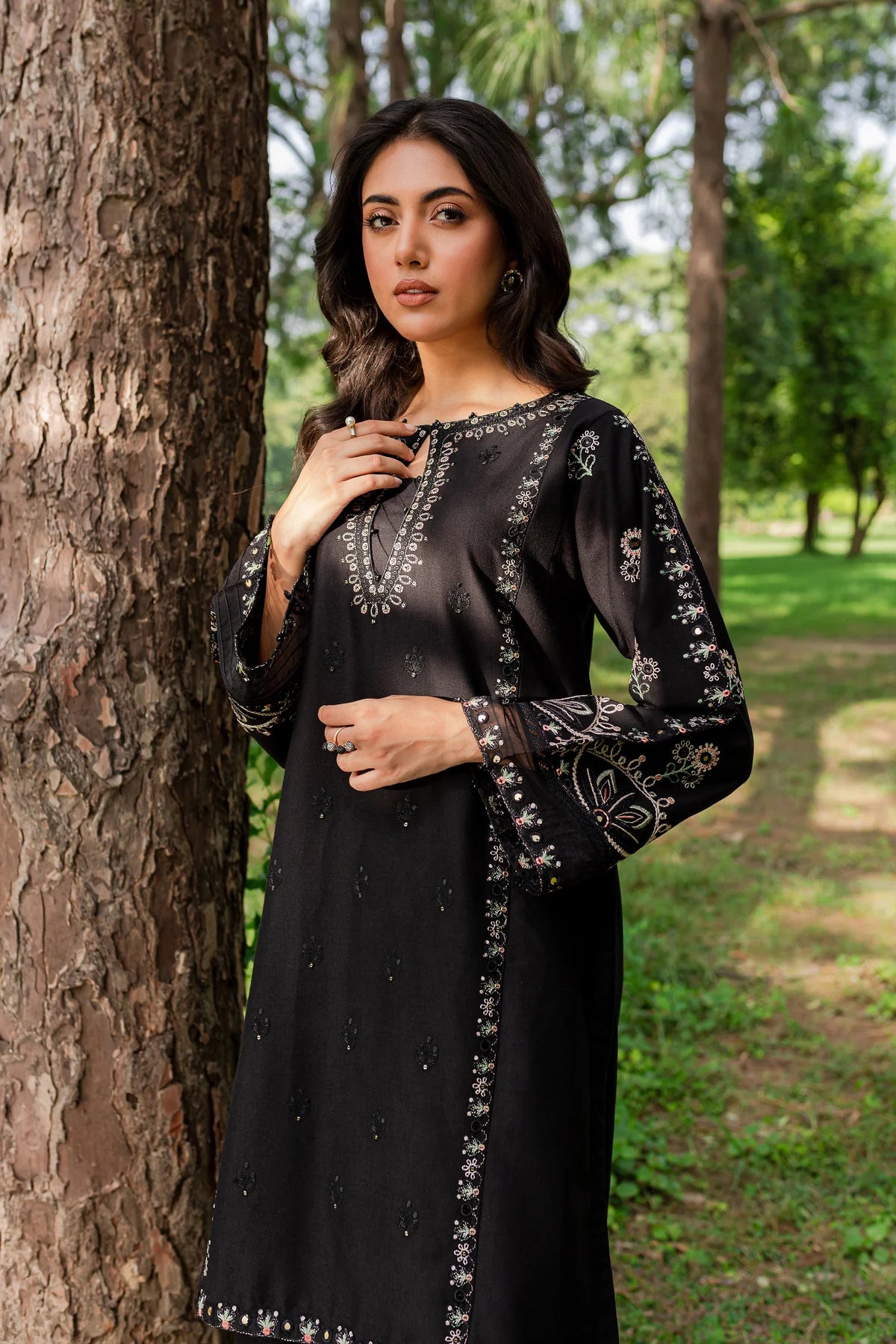 SMOKY 2PC - EMBROIDERED DRESS