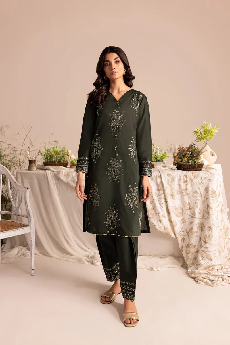 WINTER - Zale 2Pc - Embroidered Dress