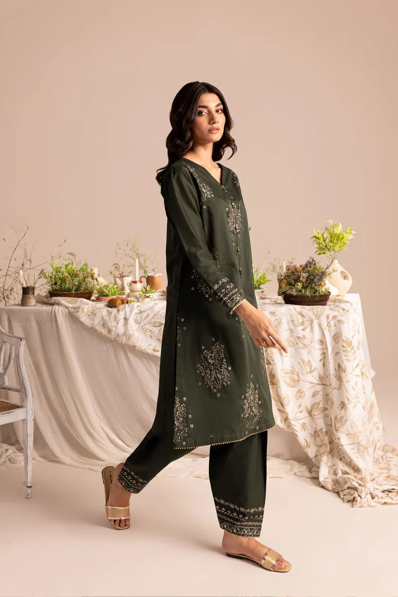 WINTER - Zale 2Pc - Embroidered Dress